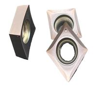 CCGT060201 CCGT060202 CCGT060204 Turning Tool Inserts 10PCS, Stainless Steel Fine Turning Blade for Outer Circle and Inner Hole Centering Machine Tool(CCGT060201-ML KT8060)