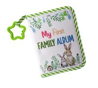 Ccguoea Álbum de fotos de tela suave de 4 x 6 pulgadas para mi primer recuerdo familiar con libro de fotos de tela suave