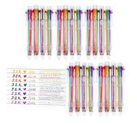 CCHAMP 20 bolígrafos retráctiles multicolores, 8 en 1, multicolor, para niñas y niños, bolígrafos biro multicolor para niños, regalos de cumpleaños, regalo de papelería