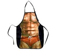 CCHAMP Delantal cocina, Hombre musculoso en calzoncillos, novedoso divertido delantal adultos hombres para cocina fiesta barbacoa, bromas divertidas regalo para decoración divertida despedida soltero