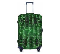 Cchgkpd Hacker Era - Funda de equipaje elástica lavable personalizada para maletas de 45,7 a 81,3 cm, White, S
