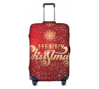 Cchgkpd Merry Christmas Too - Funda de equipaje elástica y lavable personalizada para maletas de 45,7 a 81,3 cm, White, M