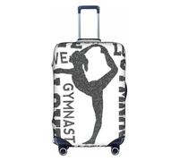Cchgkpd New Love Gymnastics - Funda de equipaje elástica lavable personalizada para maletas de 45,7 a 81,3 cm, White, XL