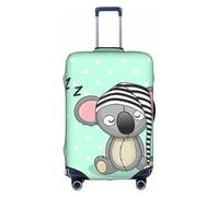 Cchgkpd Sleeping Koala Cap Print - Funda de equipaje elástica lavable personalizada para maletas de 45.7 a 81.3 cm, White, L