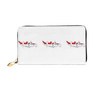 cchgnm Cartera larga de piel clásica con estampado de mapa de la bandera de Indonesia, elegante cartera para hombre con cremallera y múltiples ranuras para tarjetas.