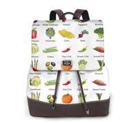 cchgnm Introducción de varios estampados de verduras elegante y ligera mochila para mujer es adecuada para varias ocasiones como trabajo, viajes y citas.
