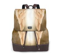 cchgnm La mochila elegante y ligera para mujer con estampado de alas de ángel es adecuada para varias ocasiones como trabajo, viajes y citas.