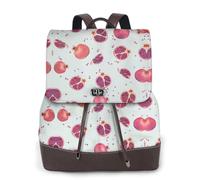 cchgnm La mochila elegante y ligera para mujer con estampado de granada es adecuada para varias ocasiones como trabajo, viajes y citas.