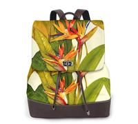 cchgnm La mochila para mujer con estampado de pájaro tropical del paraíso es adecuada para varias ocasiones como trabajo, viajes y citas.
