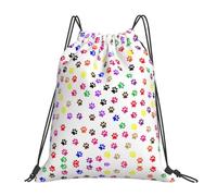 cchgnm Paw Prints - Bolsa de gimnasio ligera y plegable con cordón, multifuncional, para deportes, yoga, viajes