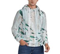 cchgnm Sudadera con capucha de forro polar para hombre, diseño abstracto de Shoal Of Fish, Negro, XS