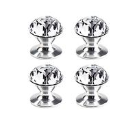 CcHhyyt 4 Piezas Pomos de Cristal Autoadhesivos para Armarios Cajones Tirador de Cristal Autoadhesivo para Puerta Espejo Puerta Corredera Renovación de Muebles Pomos Tirador Autoadhesivo (4)