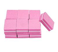ccHuDE 50 pulidores de uñas de esponja de grano, bloques de lijado de uñas, mini pulidores de uñas, pulidores de manicura profesionales para salón de belleza, color rosa