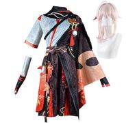 Ccipotatoo Falda/Charlotte/Kaedehara Kazuha - Conjunto de disfraz de cosplay periféricos de anime, disfraz de Halloween, para mujer, carnaval, fiesta, anime (Kaedehara Kazuha, XL)