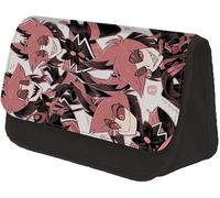 Ccipotatoo Hazbin - Estuche para lápices con estampado de dibujos animados de anime Alastor Angel Dust Charlie, bolsa de almacenamiento grande para bolígrafos, suministros de oficina y escuela, bolsa