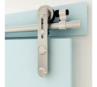 CCJH 183CM/6FT Herraje para Puerta Corredera Acero Inoxidable Kit de Accesorios, Guia Riel Puertas Correderas, Forma I