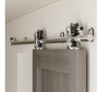 CCJH 274CM/9FT Herraje para Puerta Corredera Acero Inoxidable Kit de Accesorios, Guia Riel Puertas Correderas, Forma T