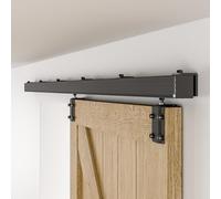 CCJH 5FT/1.5M Herraje para Puerta Corredera Kit de Accesorios para Puertas Correderas, Rodillos ocultos estilo minimalista