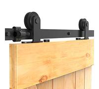 CCJH 6.6FT/2M Herraje para Puerta Corredera Kit de Accesorios para Puertas Correderas riel puerta corredera granero