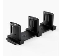 CCJH Ajustable Guia Puerta Corredera,Bypass Guia Puerta Corredera Diseño de doble rueda,Negro