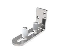 CCJH Guía de piso ajustable para puerta corrediza de granero Guía inferior de pared/puerta Acero inoxidable