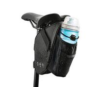 CCKOLE Alforjas para sillín de Bicicleta, Impermeables, para Bicicleta de montaña, de Carreras, con Bolsillo para Botella de Agua (1,5 L)