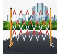 CCKUYT Barrera de seguridad móvil Concertina Valla de seguridad retráctil para controlar y prohibir cualquier condición de seguridad y tráfico. Ahorro de espacio