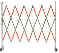 CCKUYT Barricada móvil retráctil, barrera de tráfico portátil, barrera antioxidante con poleas, barrera de seguridad fácil de montar
