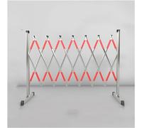 CCKUYT Mobile Concertina Barrera de seguridad retráctil Barricada de seguridad plegable, adecuada para eventos públicos en centros comerciales, ahorra espacio