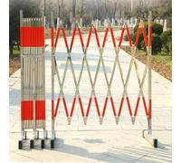 CCKUYT Valla de tráfico retráctil de acero inoxidable, puerta de barandilla de seguridad móvil, pilar de tráfico con ruedas, adecuado para garajes, escuelas, centros comerciales, ahorro de espacio