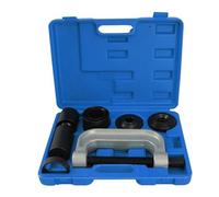 CCLIFE 10 piezas Kit Extractor de Rótulas 4 en 1 Compatible con Vehículos 2WD y 4WD Herramienta de Presión con Marco en C Incluye Adaptadores y Estuche de Transporte