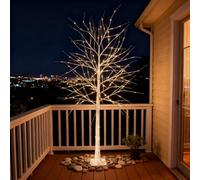 CCLIFE 150cm/180cm/220cm Árbol crezode Navidad Decoracion Led Luces Árbol Función de Memoria Artificial, 8 Efectos De Luces, Blanco Cálido/Blanco Frio,CushHom