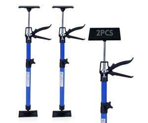 CCLIFE 2 piezas Puntales Techo Puntal Telescópico Soporte Techo Soporte Telescópico Extensible de 50-115 cm Carga hasta 30 kg Tensores de Puertas para Construcción Obras