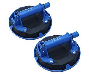 CCLIFE 2 piezas Ventosas para Cristal - Capacidad de Carga de 200kg Profesional Ventosas de Vacío Ventosa para Levantar Grandes Ventanas y Puertas, Vidrio, Mármo