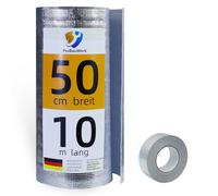 CCLIFE Aislante Térmico Reflexivo Aluminio rollo 3-4mm Radiator Reflectante,0.5x10 m - 5㎡