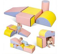CCLIFE Bloques de construcción de Espuma para niños, Juego de 5 Piezas de Bloques de construcción Blandos combinables, PVC + EPE
