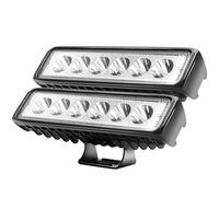 CCLIFE Faro de trabajo 12V 18W Foco Led Impermeable 6000K IP67 para Tractor Moto Camión coche ATV UTV SUV 15x4x3.8cm,2pcs CushHom