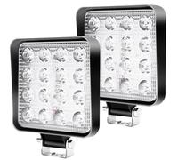 CCLIFE Faro de trabajo 12V 48W Foco Led 4x4 Impermeable 6000K para Tractor Moto Camión coche ATV UTV SUV 13x11x2cm,2pcs CushHom
