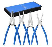 CCLIFE Juego de alicates, 300 mm, 4 piezas, interior/exterior | 4 alicates de 310 mm para anillos interiores y exteriores, para reparaciones de taller y coche