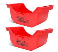 CCLIFE Recogedor de Aceite para Camiones 2,5L, 2 Piezas con Canal de Vaciado Lateral, Recipiente Portátil para Cambio de Aceite