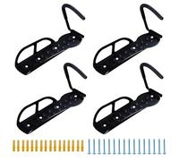 CCLIFE Soporte Bicicletas Pared 4 Piezas Colgador Bici pared MAX.35 kg Colgar Bicicletas