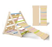 CCLIFE Triángulo Escalera Madera para Niños Juego de trepa