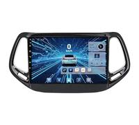 CCLXWY Android 16 Radio de Coche de Autoradio para Jeep Compass 2017 2018 2019, 10 Pulgadas Radio De Coche con Pantalla Táctil FM RDS Mirror Link Control De Volante BT Manos Libres Call