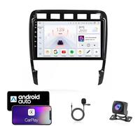 CCLXWY Android 16 Radio de Coche de Autoradio para Porsche Cayenne 2002-2010, 9 Pulgadas Radio De Coche con Pantalla Táctil FM RDS Mirror Link Control De Volante BT Manos Libres Call