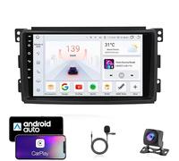 CCLXWY Android 16 Radio de Coche de Autoradio para Smart Fortwo 2 2005-2010, 9 Pulgadas Radio De Coche con Pantalla Táctil FM RDS Mirror Link Control De Volante BT Manos Libres Call