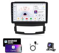 CCLXWY Android 16 Radio de Coche de Autoradio para SsangYong Korando 3 2010-2013, 9 Pulgadas Radio De Coche con Pantalla Táctil FM RDS Mirror Link Control De Volante BT Manos Libres Call