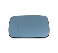 CCLXWY Cristal de Espejo Retrovisor Reemplazo para BMW 5 Series E39 2001-2004,Izquierdo y Derecho Cristal de Espejo Retrovisor Calefactable con Placa de Respaldo,Blue Mirror,Left