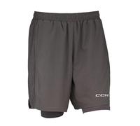 CCM 2 IN 1 Training Short Charcoal Shorts de hombre M