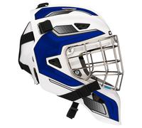 CCM Axis F5 CCE White/Royal Youth Casco de portero de hockey