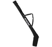 CCM Bolsa para palos de hockey, poliéster, puede adaptarse hasta 4 palos senior, correa de hombro acolchada, correa de hebilla ajustable, color negro
